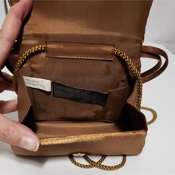 Jessica McClintock Soft Satin Sheen Party Evening Bag - Picture 6 of 10